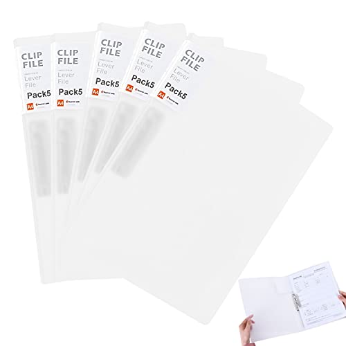 Vovofi Pack 5 raccoglitori A4 a morsetto colore