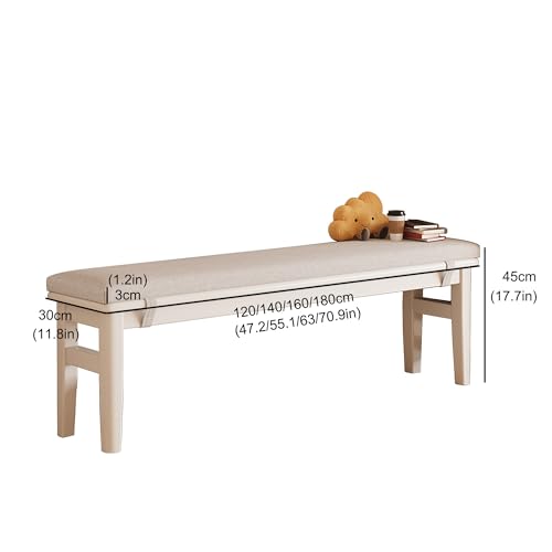 Banc en bois de style campagnard de qualité supérieure pour pied de lit élégant - 3