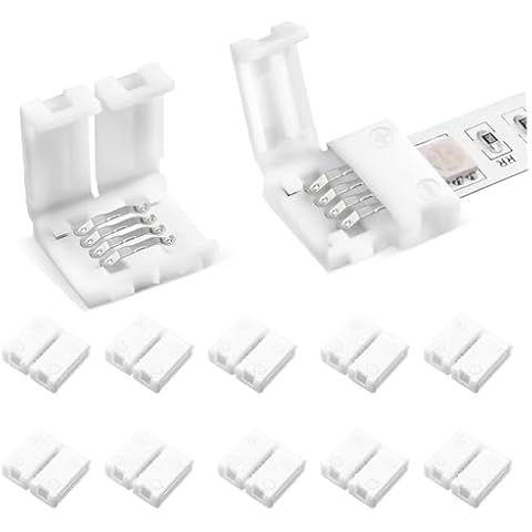 OnFox 10Packs 4-Pin RGB LED Connectors Cover