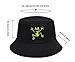 Frog Black Bucket Hat Beach Sun Hat Fishing Hat for Women Men, Summer Outdoor Travel Packable Fisherman Hat
