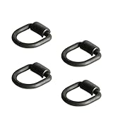 DC Cargo Mall Four Weld-On D Ring Tie Down Anchors for Flatbed Trailers & Trucks | 1/2