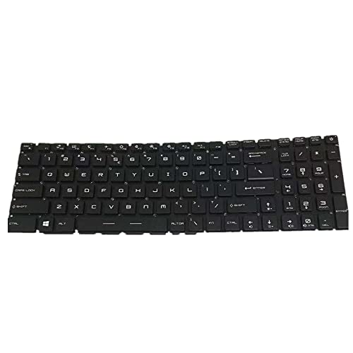 Clavier pour MSI Creator Z17 de rechange US noir pour réparer les touches