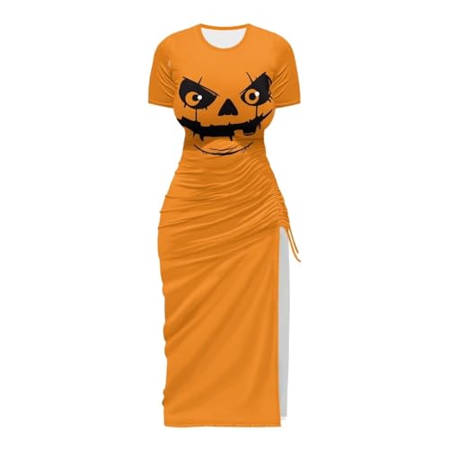 Image of Short Sleeve Dress for Women,Sexy Bodycon Dress,Plus Size Slit Dress,String Design s-4xl