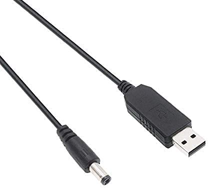 9V USB ケーブル 9V DCケーブル 5V 9V USB A(5V) → DCジャック(9V) DC USB 変換 5V-9V 昇圧 5.5mm×2.1mm DC電源供給ケーブル ニースとファッション