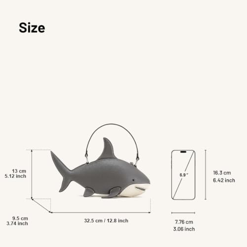 Image of JW PEI Women's Nerys Faux Suede Shark Look Top Handle Bag
