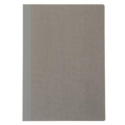 MUJI - B6 Gray Dotted Graph Paper Flat Open Notebook(5 Pack)