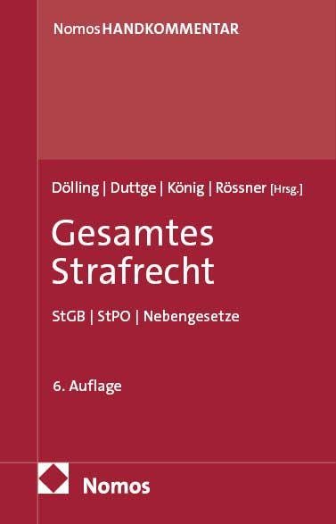 Gesamtes Strafrecht: StGB | StPO | Nebengesetze
