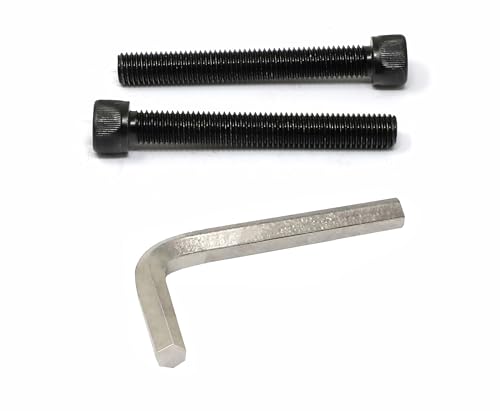 Image of iexcell 2 Pcs M12 x 90mm Thread Pitch 1.75 mm Alloy Steel 12.9 Grade Hex Socket Head Cap Screws Bolts Kit, Black Oxide Finish