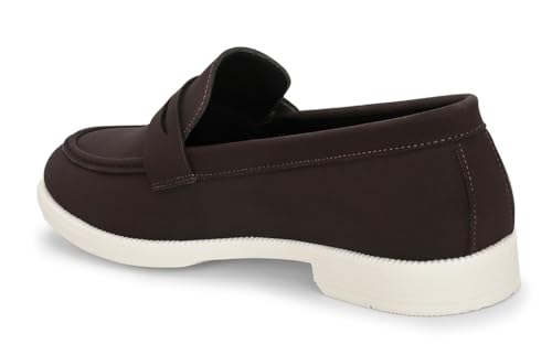 Image of MACTREE Suede Leather Stylish Loafers Shoes for Men