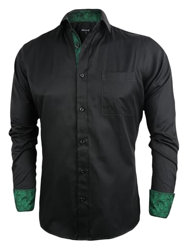 Image of Alizeal Mens 3 Pcs Long Sleeve Shirts Set