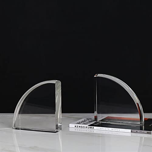 Sujetalibros decorativos de cristal de diseño premium para mesas de despacho y librerías 6