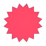 Diamètre : env. 18 cm Folia 667 911 – Flèche de publicité env. 24 cm, 20 pièces, Jaune Vif en Double Face.