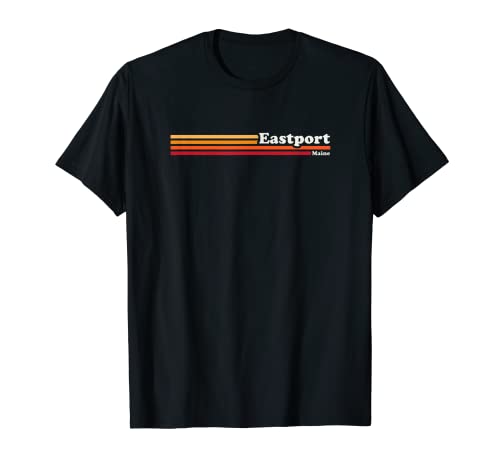 Style vintage des années 80 Eastport Maine T-Shirt