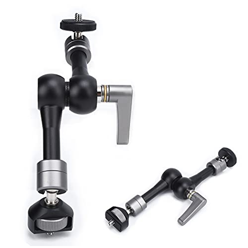 Image of Magic Arm 360 Degree Rotation Articulating Adjustable Friction Power Aluminum Alloy Magic Arm for Filming Tools Video Photography Equipment Black 5 Inches