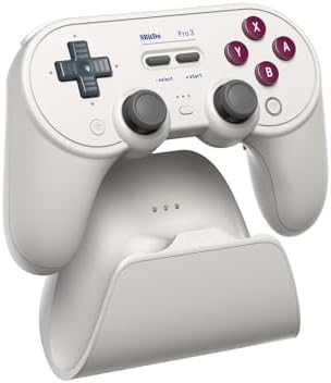 8BitDo Pro 3 Bluetooth Controller for Switch/Switch 2 β TMR Joysticks, Swappable ABXY Buttons, Pro Back Buttons, Charging Dock, Hall Effect Triggers, for Windows, Apple, SteamOS, Android - G Classic - 1