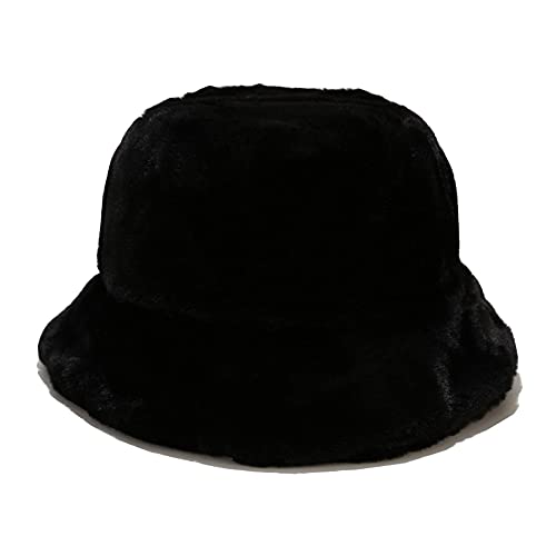 Gorro tipo Bucket cálido y peludo para mujer Dirholl miniatura 1