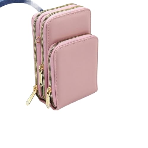 Bolsa feminina porta celular com 3 divisorias transverasal mini bag (aleatória)