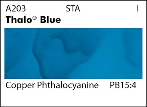 Grumbacher Academy Watercolor Paint, 7.5ml/0.25 Ounce, Thalo Blue (A203)