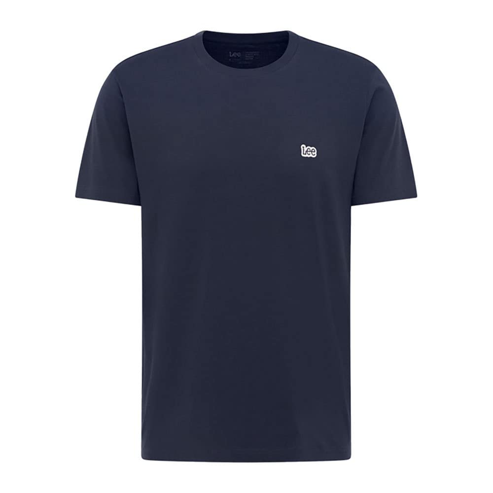 Lee Men's PATCH LOGO TEE T- Shirt, navy, S