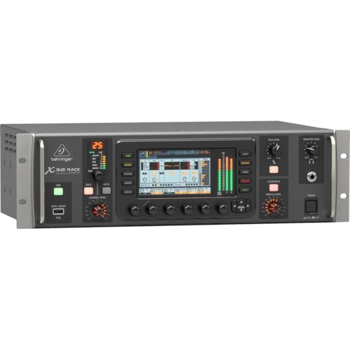 Image of Behringer X32 RACK 40-Input, 25-Bus Digital Rack Mixer with 16 Programmable Midas Preamps, USB Audio Interface and iPad /iPhone* Remote Control