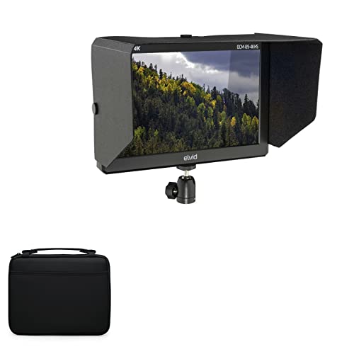 BoxWave Case Compatible with Elvid OCM-89-4KHS - Hard Shell Briefcase, Slim Messenger Bag Briefcase Cover Side Pockets - Jet Black