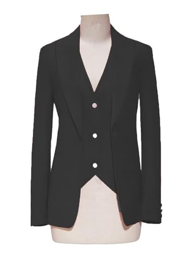 Women 3 Pieces Suit Set Long Sleeve Blazer Business Work Pants for Women2