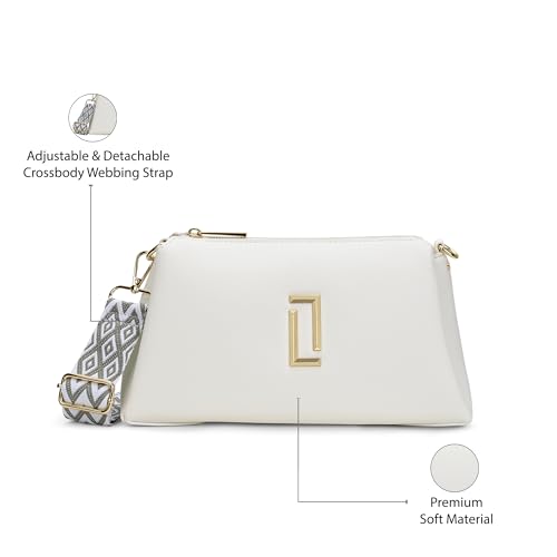 Image of Lavie Luxe Women's Tory26 3-Compartment Crossbody Sling Bag | Ladies Purse Handbag | Gift for Women