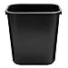 Rubbermaid FG295500BLA Small Black 14 Quart Wastebasket