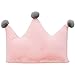 YXZN Oparcie korona poduszka pluszowa w kształcie korony zagłówek poduszka - poduszka na plecy klin na sofę łóżko sypialnia łóżeczko dziecięce ze zdejmowaną poszewką na poduszkę