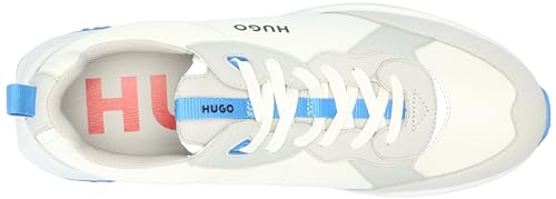 Image of HUGO Mens Running Style Mix Material Sneakers