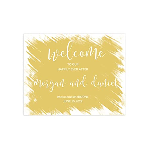 Panneau welcome personnalisé pour mariés solution décoration accueil moderne