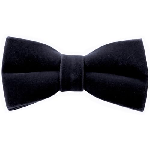 ベロア ブラック セルフタイ ボウタイ