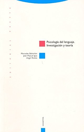 Psicología del lenguaje: Investigación y teoría (Estructuras y Procesos. Cognitiva) de Belinchón, Mercedes (2009) Tapa blanda
