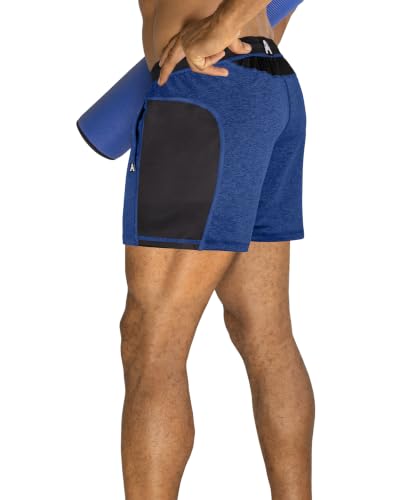 Short de gym avec poche ouverte pour homme adepte du fitness