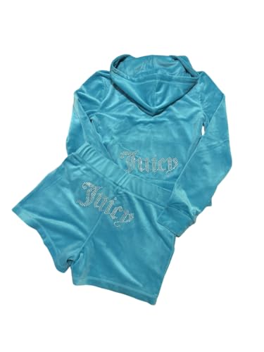 Veste et short Juicy Couture bleu sarcelle pour un look homewear chic en taille M