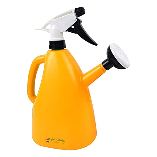 Image of Amazon Brand - Umi 2 in 1 Watering Can with Spray Bottle 1 Litre Plant Sprayer and Sprinkler Garden Watering Can Adjustable Nozzle Plastic Water Spray Bottle for Indoor Outdoor Plant Balcony Gardening