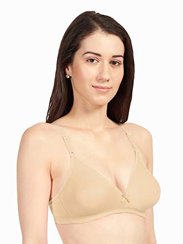 Image of SONARI Omania Womens Non-Padded Cotton Polyester Bras - Solid, Non-Wired, Medium Coverage, Hand Washable (Pack of 2)