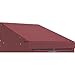 Individual Slope Top Color: Maroon, Size: 12"W x 18"D x 6"H
