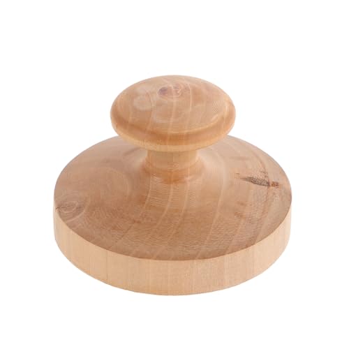 LIFKICH Presse à Tortillas en Bois 6 CM Diamètre, Presse à Pains Plats et Roujiamo, pour Préparation Rapide à Domicile Restauration
