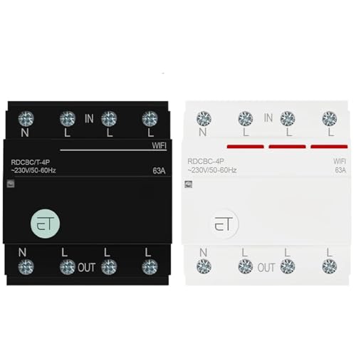 Disjoncteur triphasé WiFi 3P+N Tuya eWeLink 63A avec télécommande