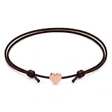 GD GOOD.designs Fussketten für Frauen mit Herz | Wasserfestes rosegoldenes Fußband - Größenverstellbar (20-30 cm) | Edelstahl Herzen in 18K Roségold