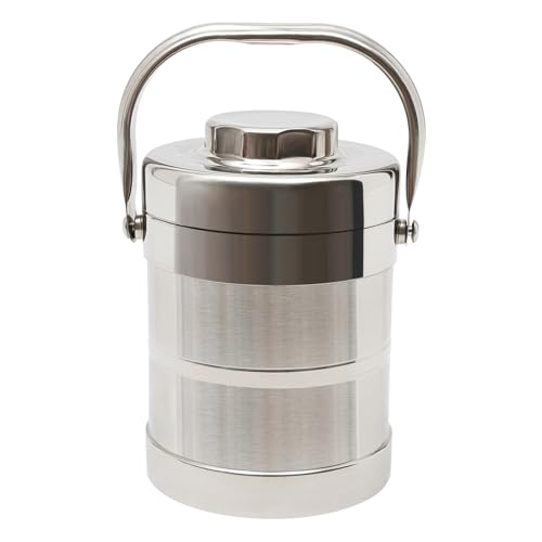 ZealEco - Tarro aislante de acero inoxidable con capacidad de 1,4 L, con conservación del calor durante 3 horas y asa práctica para comidas al aire libre y acampada.