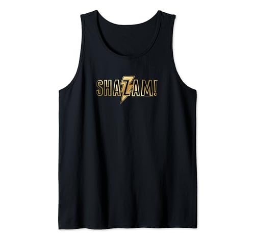 Shazam Movie Shazam! Gold Logo Tank Top