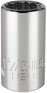 Proto J5217MN 3/8-inch Drive 17-millimeter 12-Point Intermediate Socket, (1 per Pack)