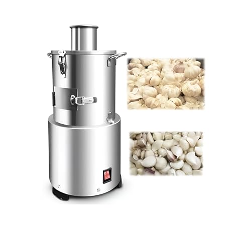 110V 業務用 にんにく皮むき機 電動 自動 1時間最大35kg処理 剥離率98% ステンレス製 厨房機器 飲食店 ホテル 餃子店 食堂向け 乾燥にんにく専用