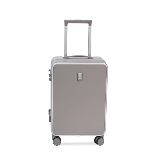 Image of SWISS MILITARY Black Gold Collection Lorenzo-55cm Cabin Small Hardsided PC Trolley Luggage Bag with TSA Lock, 360 Wheels Suitcase-Ideal for International Travel, Capacity 44L-Gold