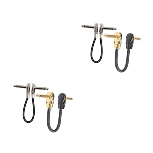 Câble de conversion pour effets de guitare électrique adaptateur de musique connecteurs plats 4pcs