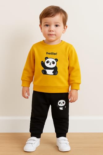 Image of NOVA BLOOM Kids Clothes for Boys | Cotton Printed Sweatshirt and Pants Set, Lightweight Breathable Kids Dress Boy Outfit, Comfortable Baby Boy Dress for Summer and Winter Wear