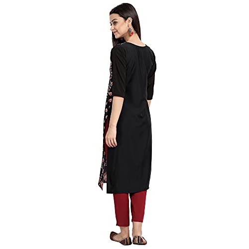 Image of Women's Crepe Straight Kurta