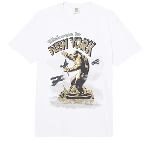 King Kong Skull Island New York NYC Vintage Movie Kitsch Art Comfort Colors Adult Heavyweight T-Shirt